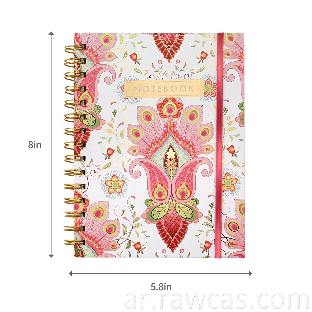 Personalised Premium Designed Writing Wholesale Stationery Customized Girls Pink Pocket A5 Spiral Journals Notebooks With Logo5